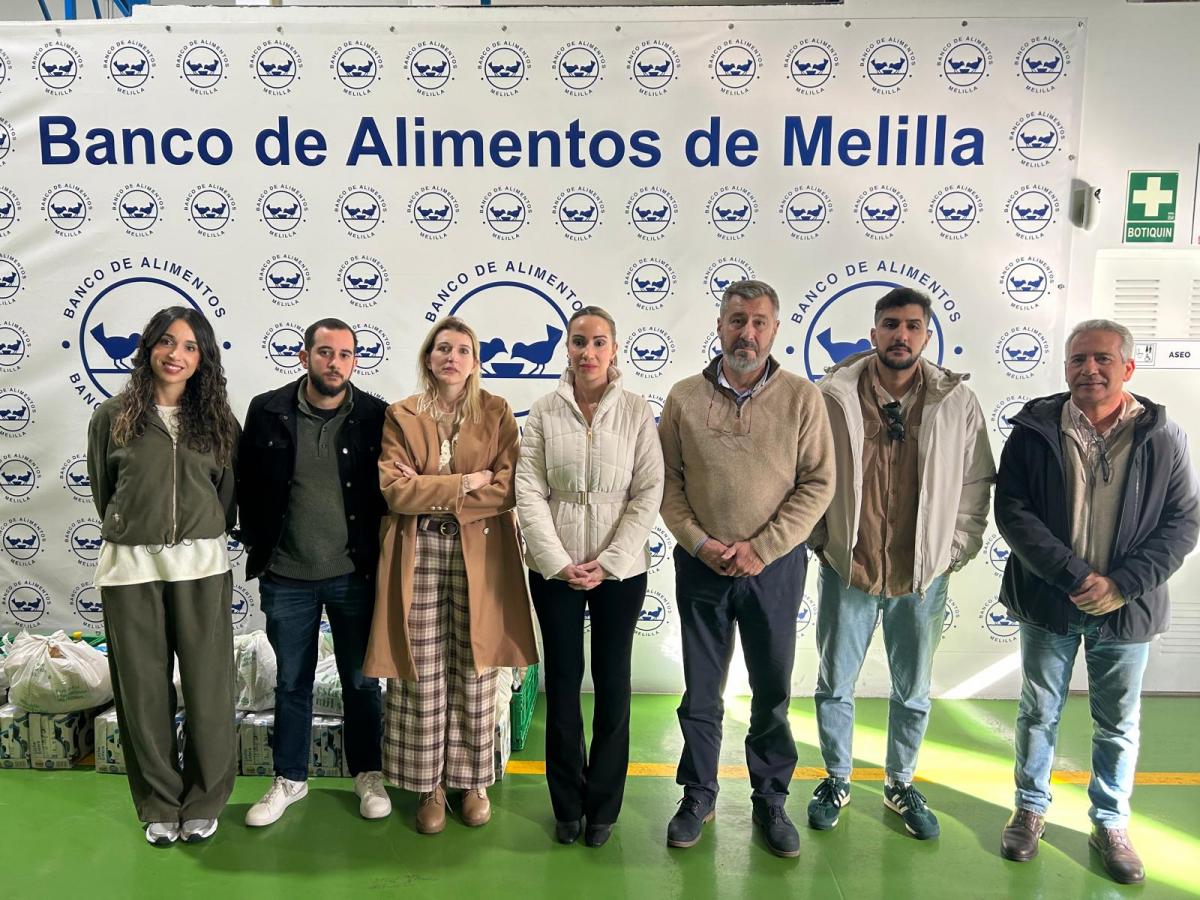 Visita de CCOO Melilla al Banco de Alimentos.
