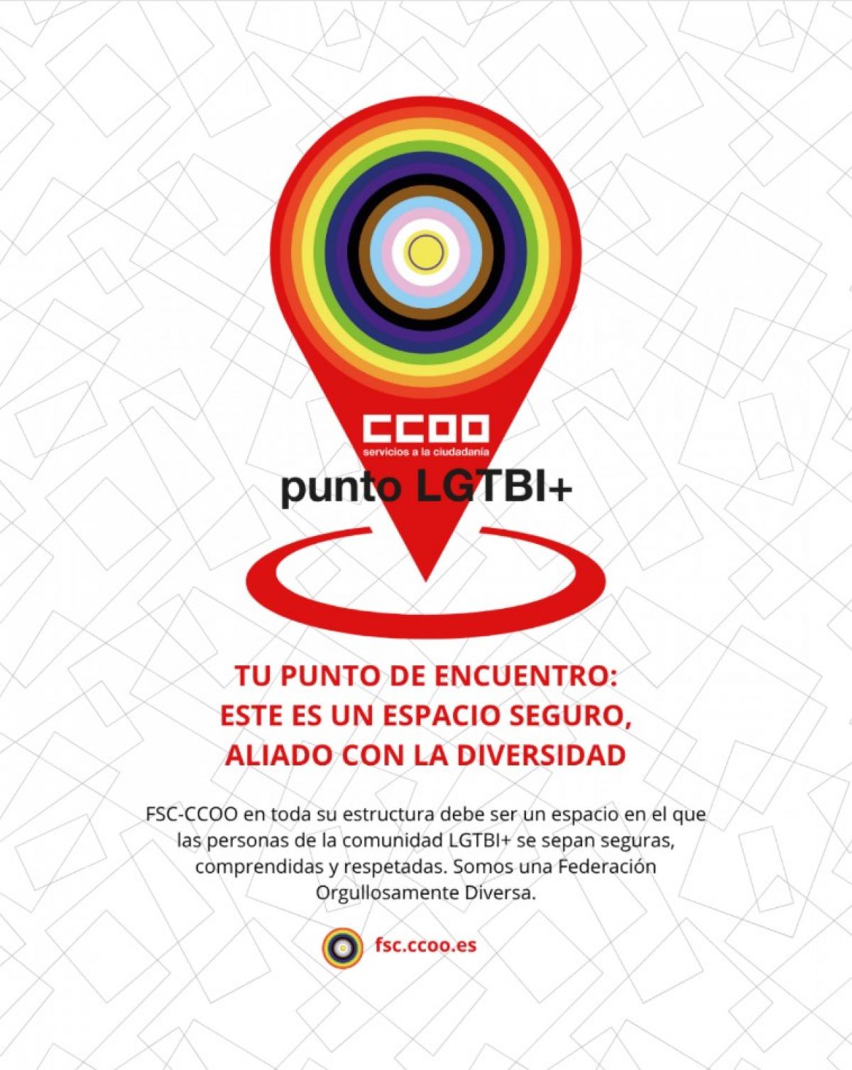 Orgullo LGTBI+ 2025. Tu punto de encuentro: Este es un espacio seguro, aliado con la diversidad.