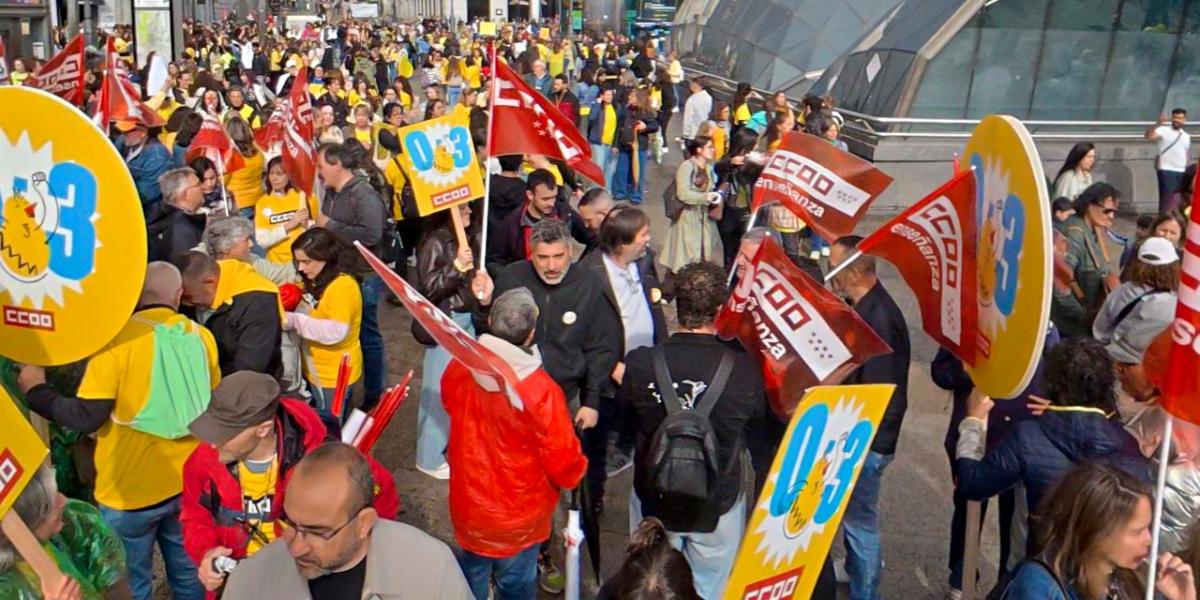 Concentración por las escuelas infantiles 0-3 en Madrid