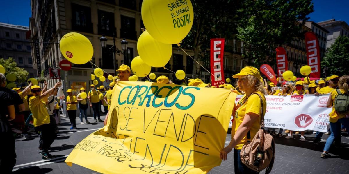 Manifestacin de Correos