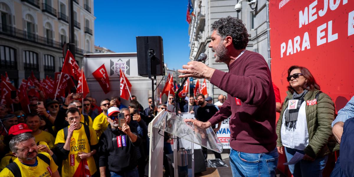 Concentración del Área Pública de CCOO para exiger al Gobierno una subida salarial para las empleadas y empleados públicos