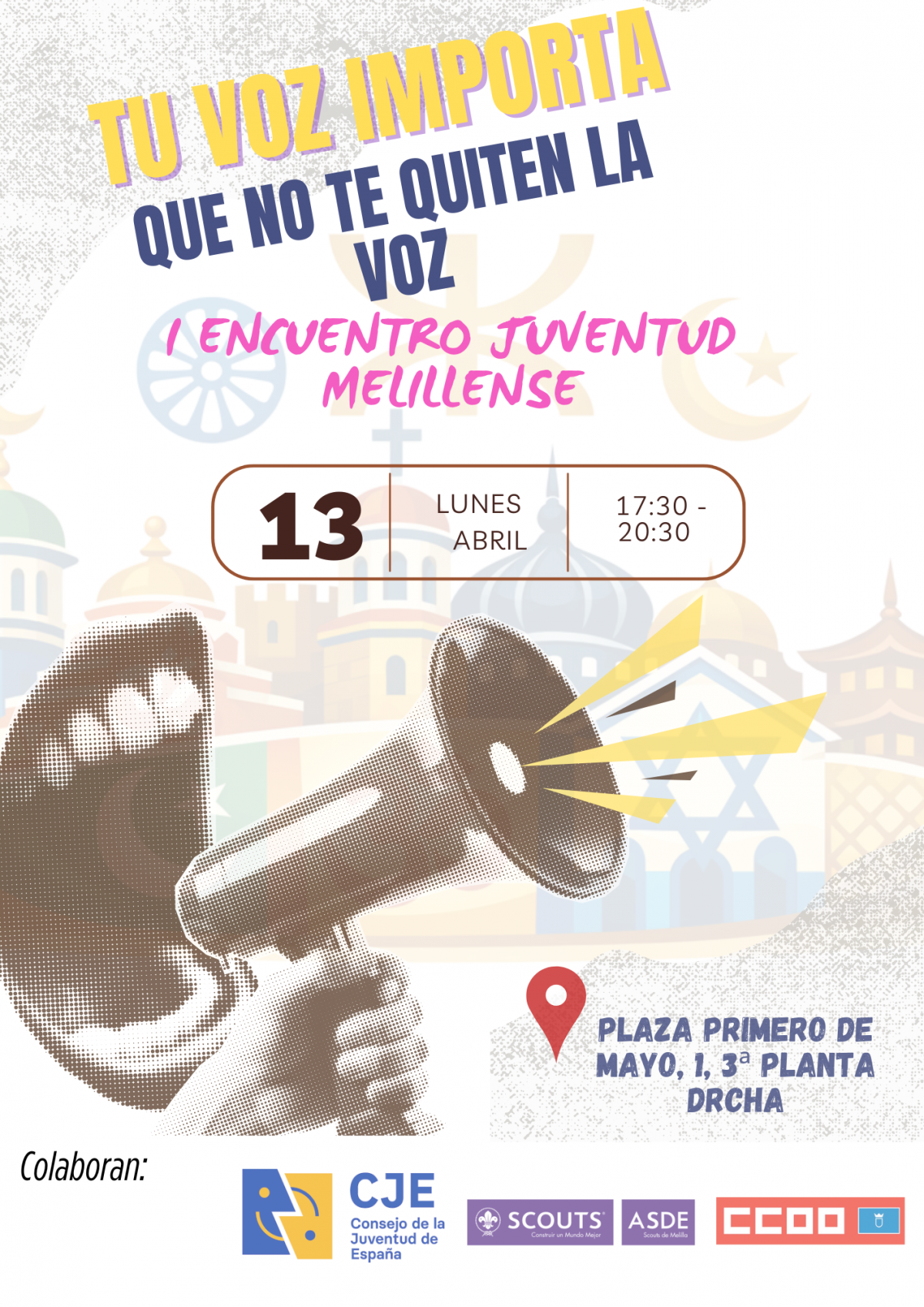 Cartel I Encuentro Juventud Melillense.